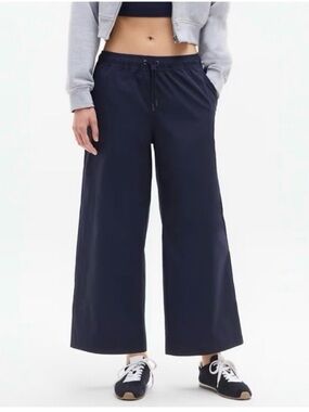 Athleta Midday Wide Leg Crop Poplin  Pant